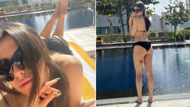 Giorgia Andriani Shows Off Her Hot Bod by the Pool in Skimpy Black Bikini (View Pics)
